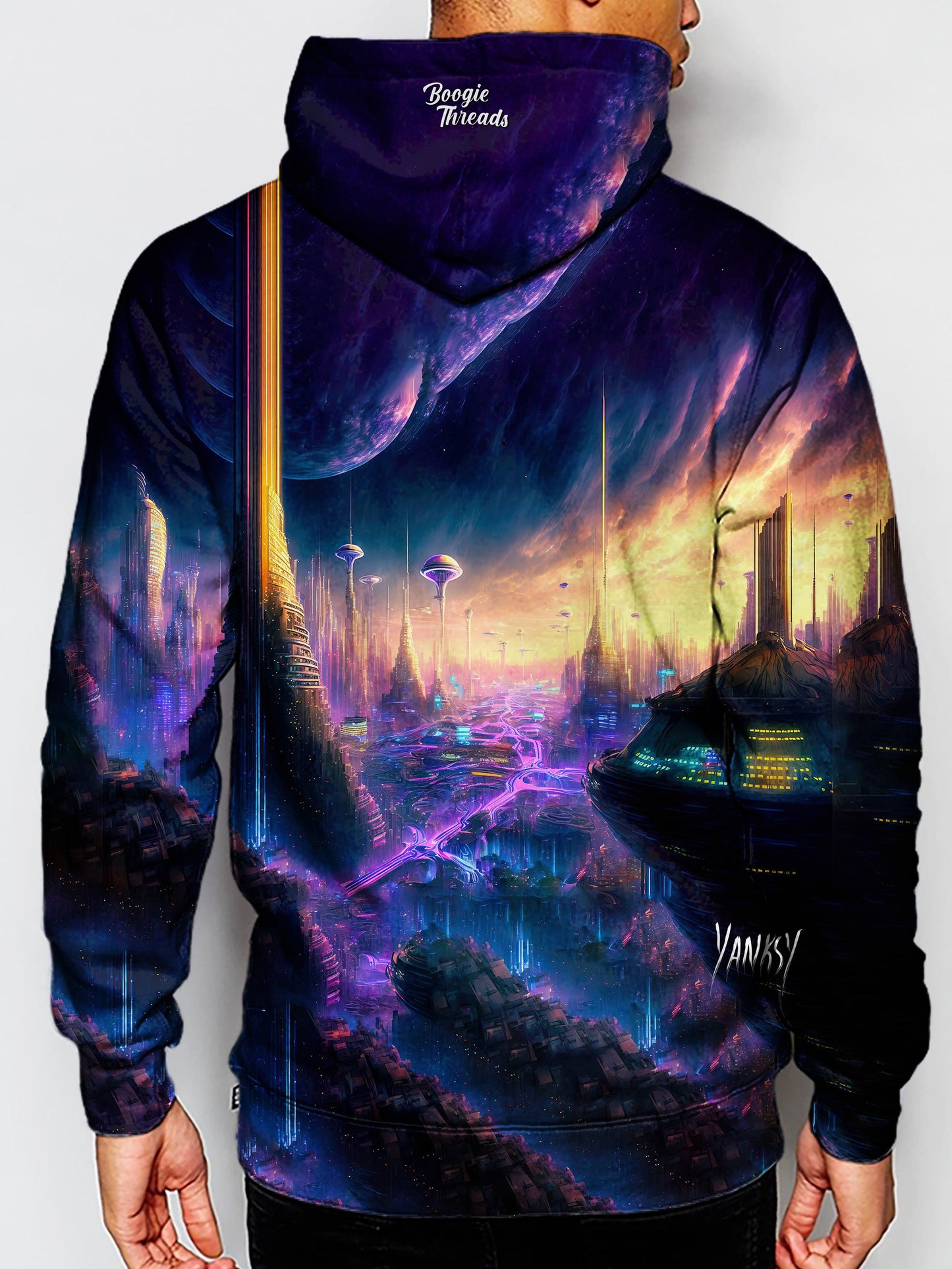 Embrace your unique style with this bright and colorful hoodie