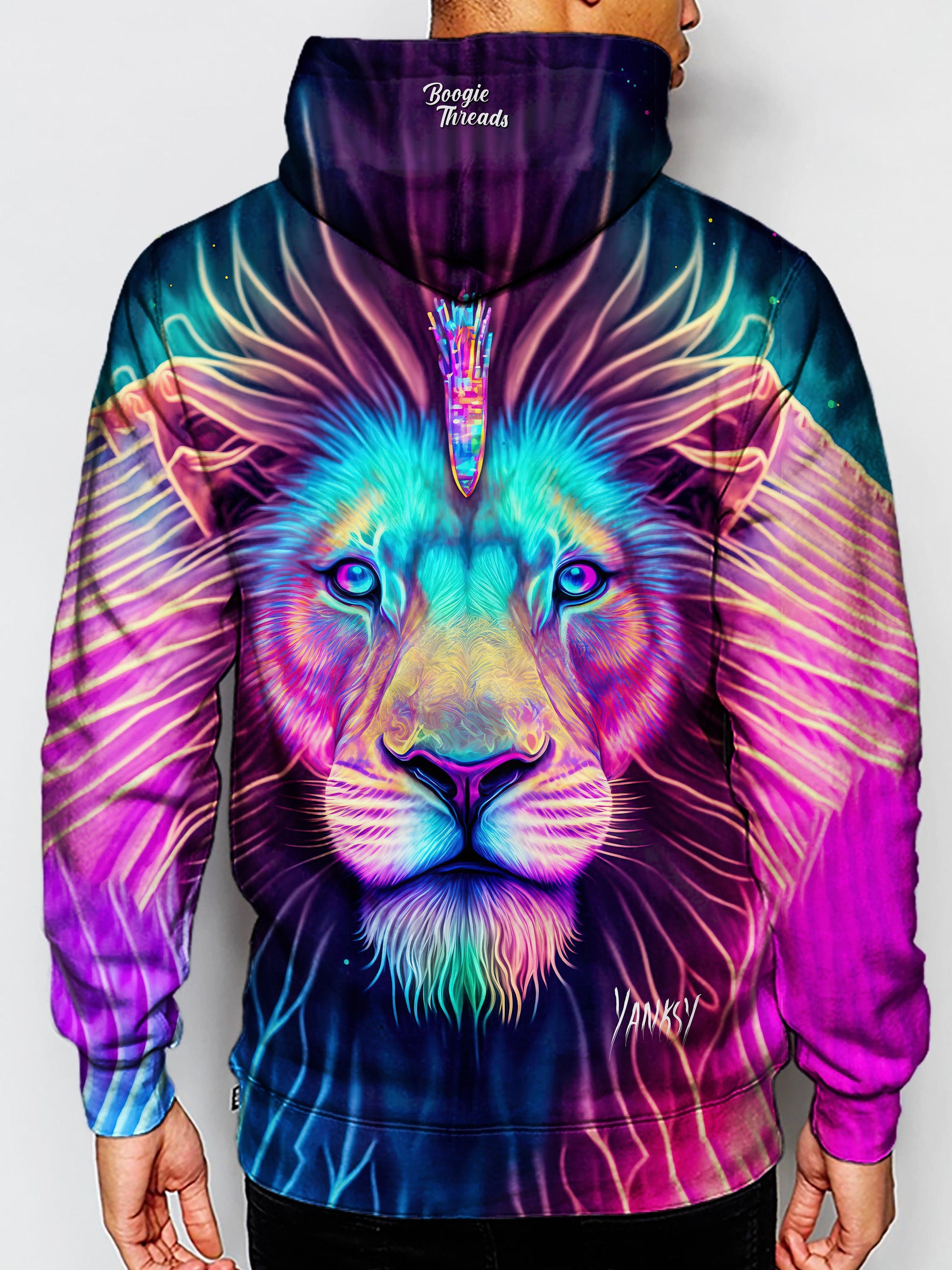 Experience the transformative power of psychedelic design with this one-of-a-kind hoodie