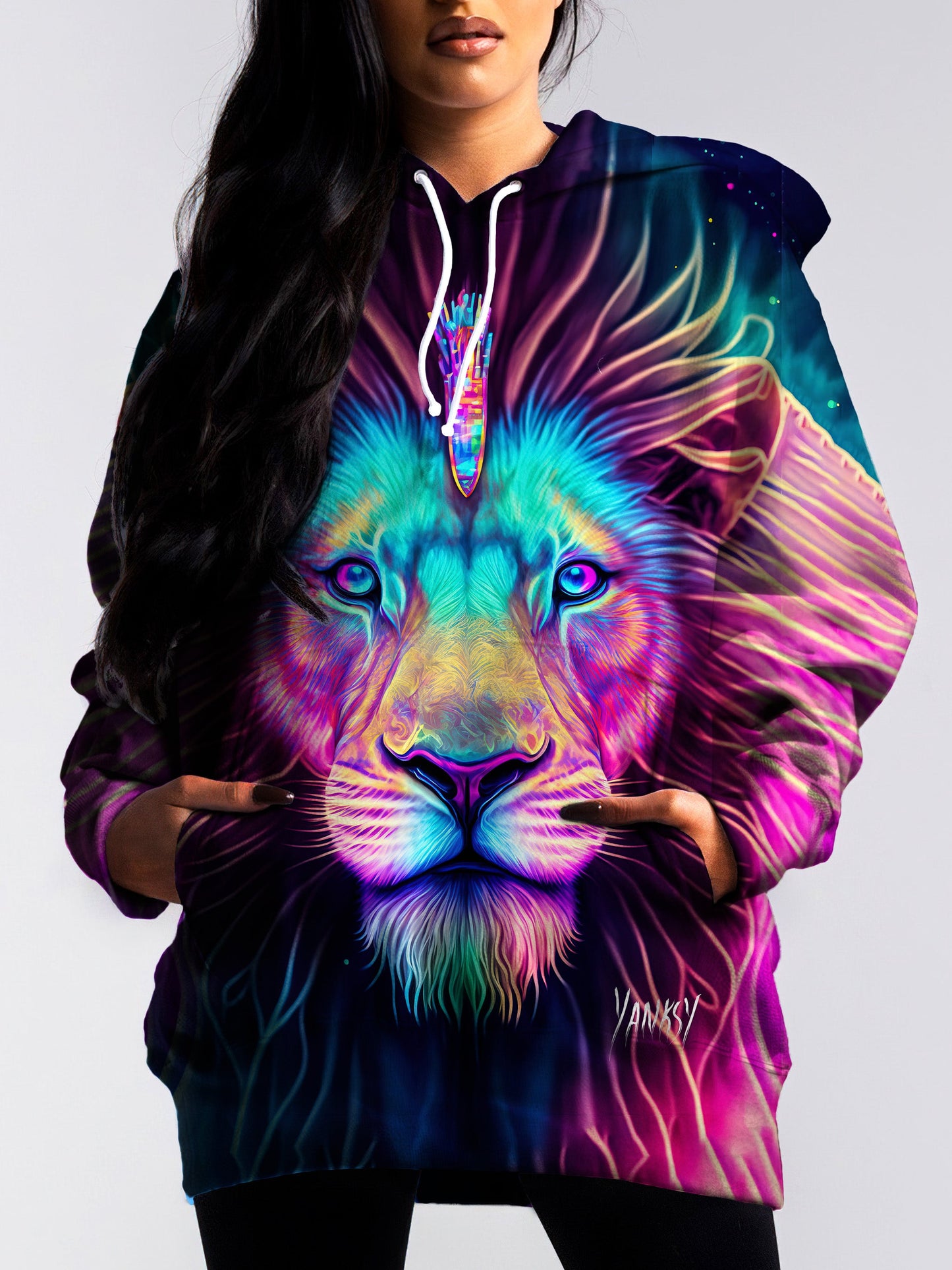 Elevate your wardrobe with this bold and eye-catching hoodie