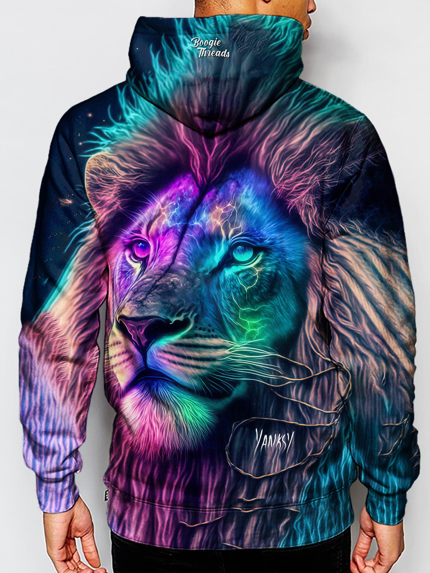 Stand out from the crowd in this bold and colorful sublimation pullover hoodie