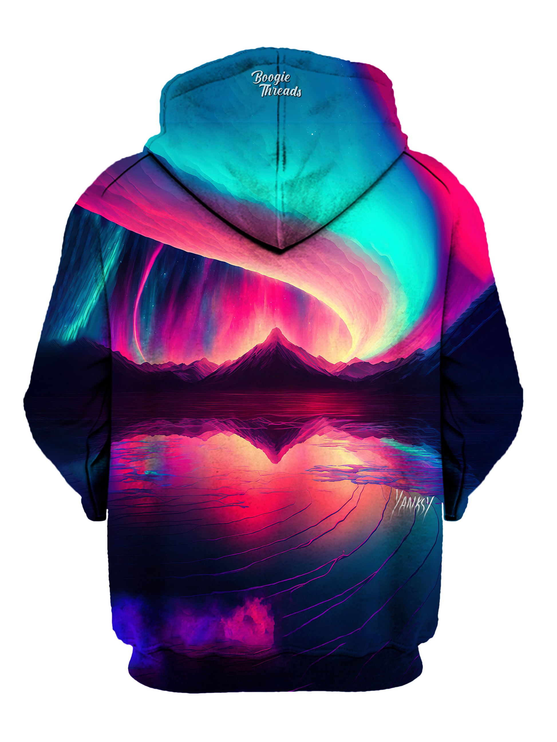Get ready to make a splash with this mesmerizing sublimation pullover hoodie