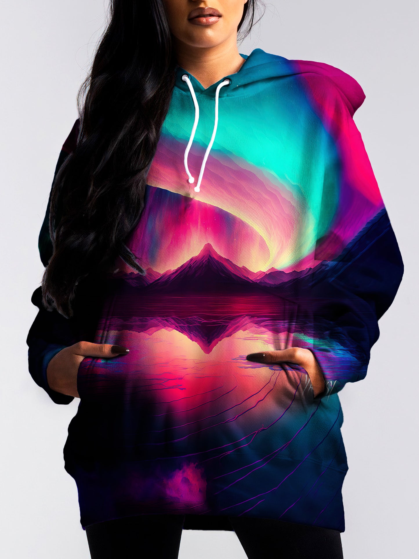 Express your creativity and unique style with this psychedelic sublimation pullover hoodie