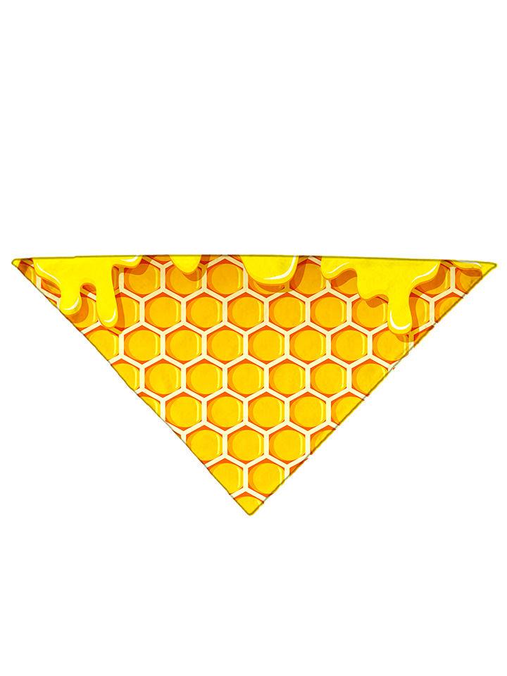 Yellow Honey All Over Printed Bandana Folded