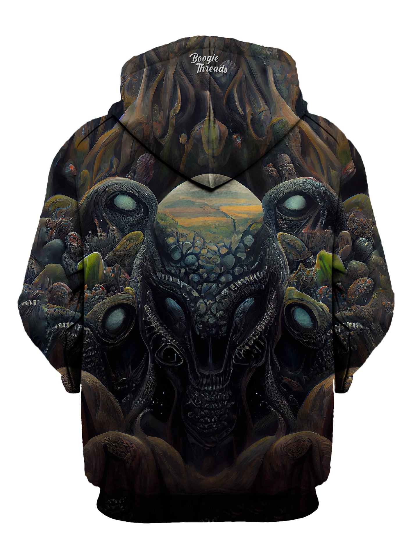 Psychedelic Reflection Unisex Pullover Hoodie - EDM Festival Clothing - Boogie Threads