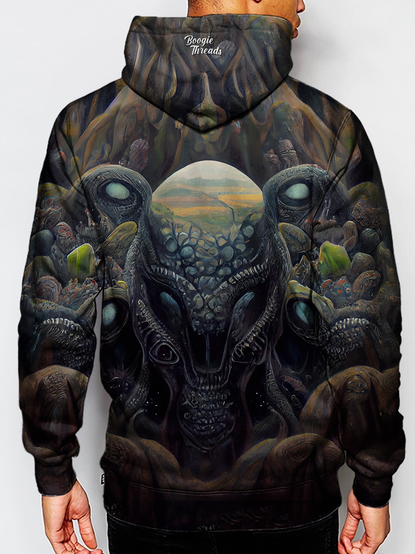 Psychedelic Reflection Unisex Pullover Hoodie - EDM Festival Clothing - Boogie Threads
