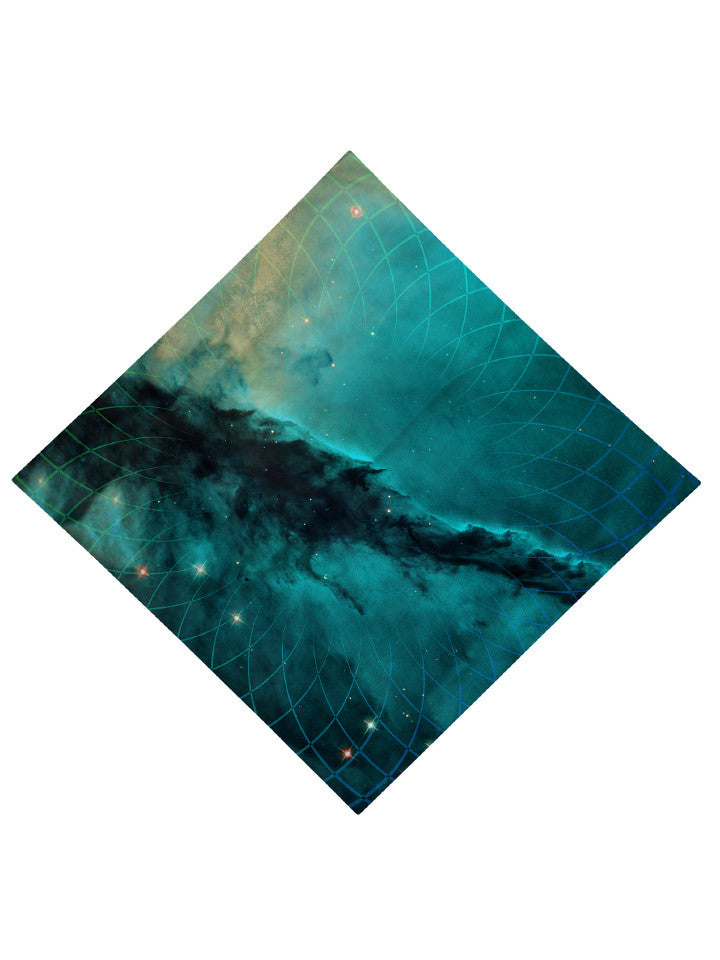 Geometric Cloud Cluster Printed Bandana - GratefullyDyed - 3