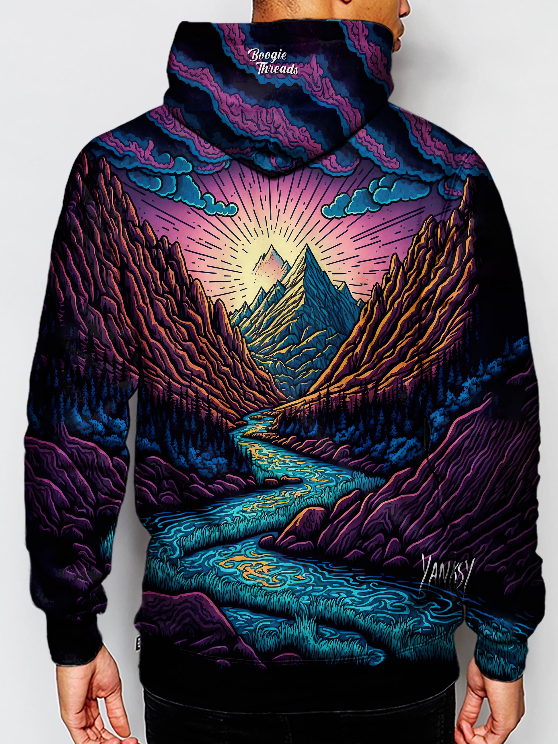 Embrace your unique style with this bright and colorful hoodie