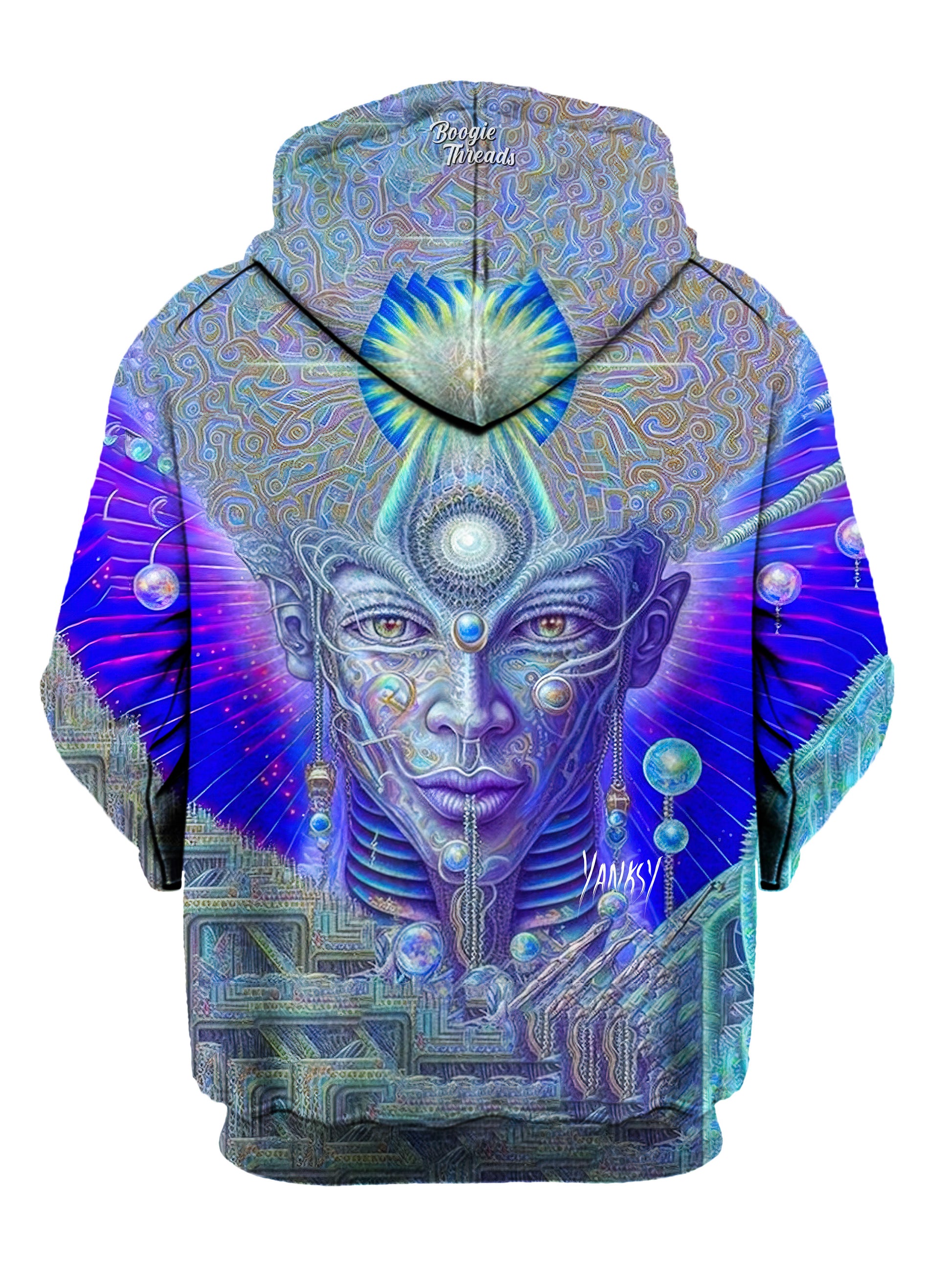 Get ready to make a splash with this mesmerizing sublimation pullover hoodie
