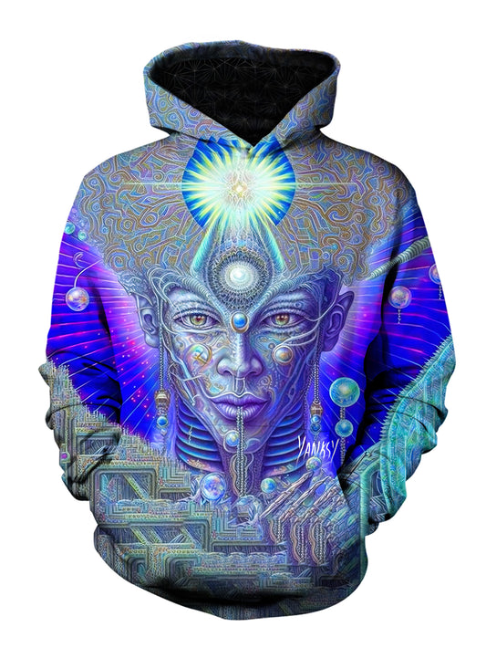 Turn heads wherever you go with this colorful and unique hoodie