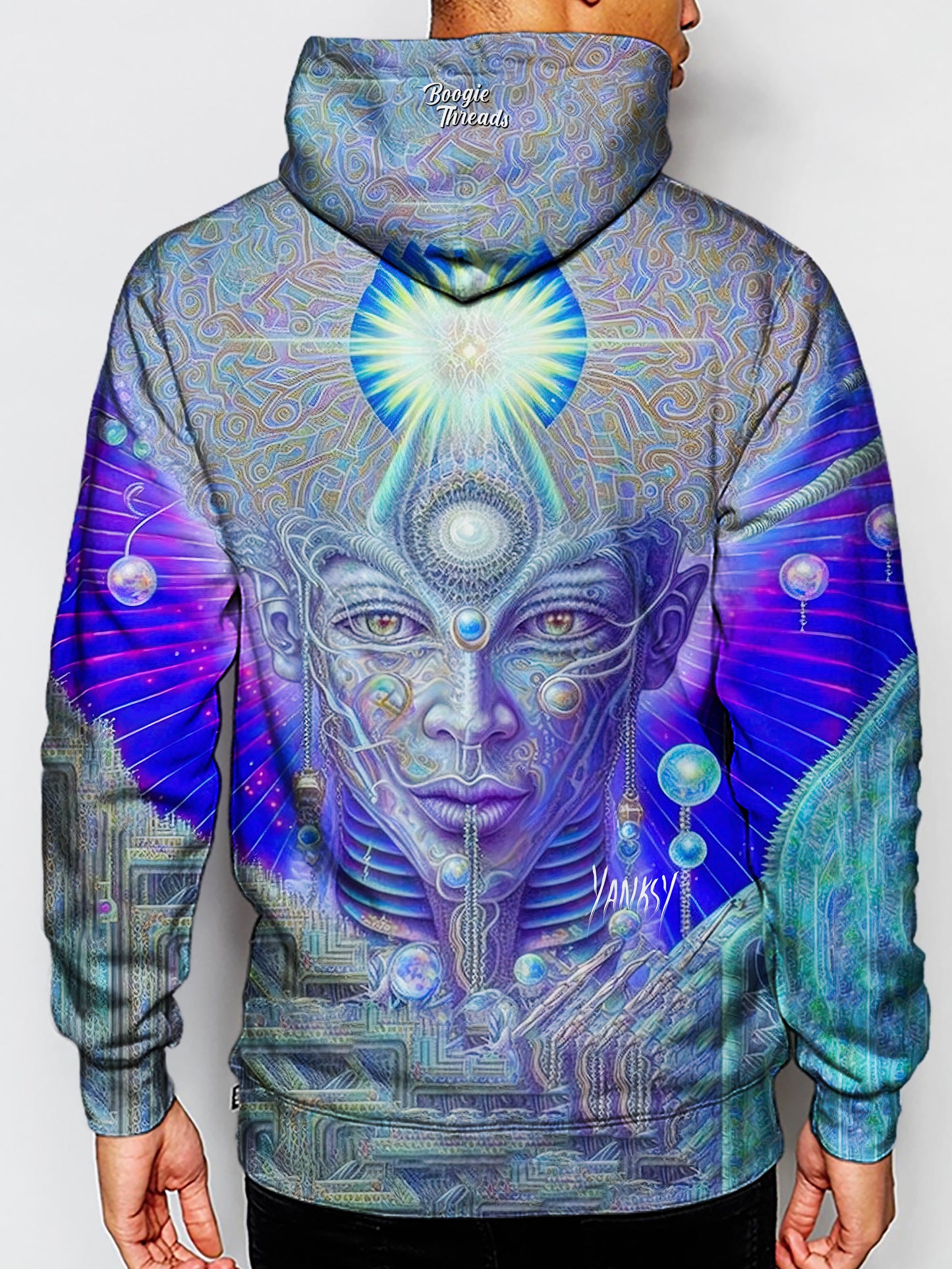Get ready to enter a world of mesmerizing patterns and vibrant colors with this trippy hoodie