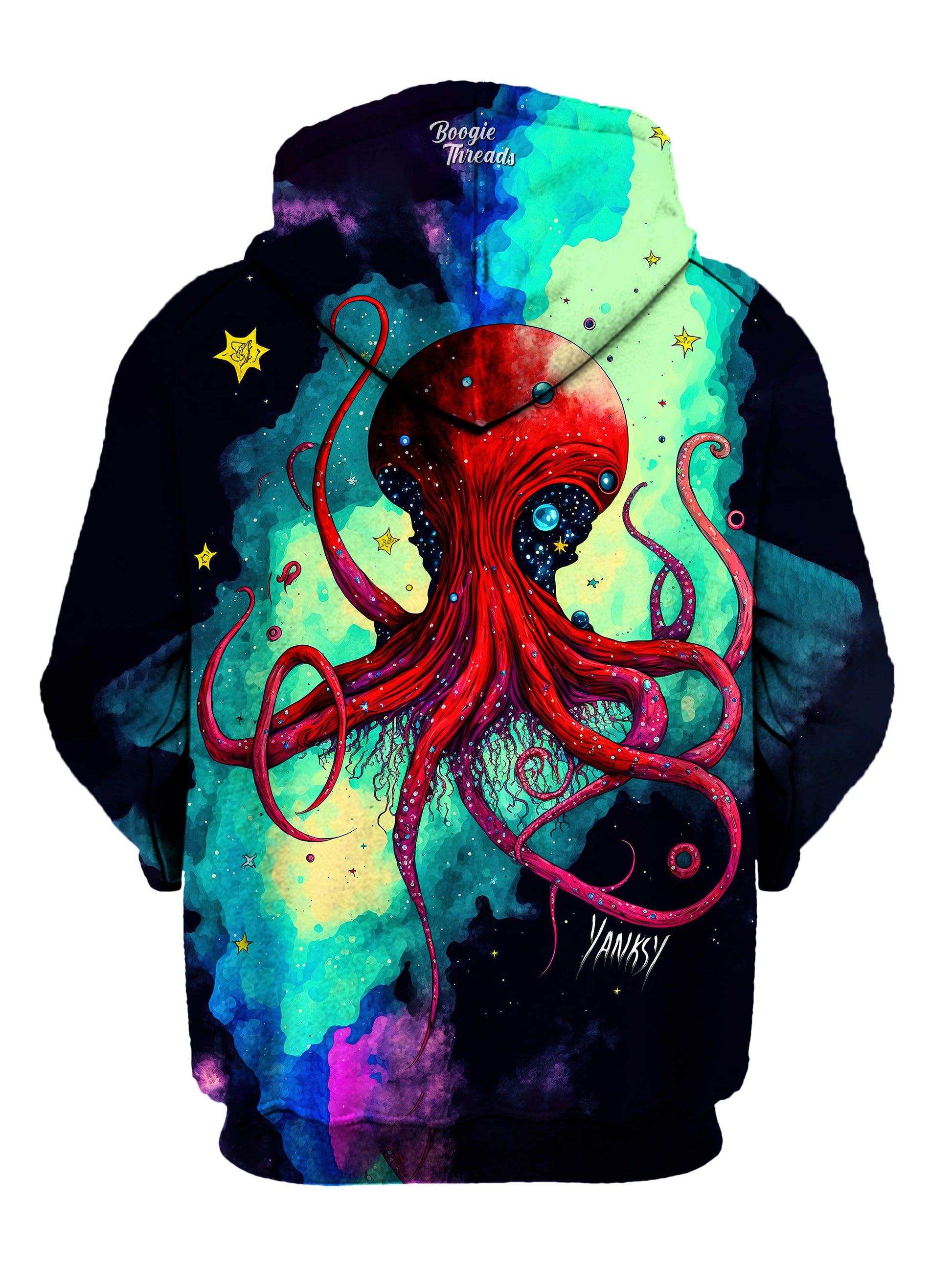 Experience ultimate comfort and style at festivals and raves with this pullover hoodie