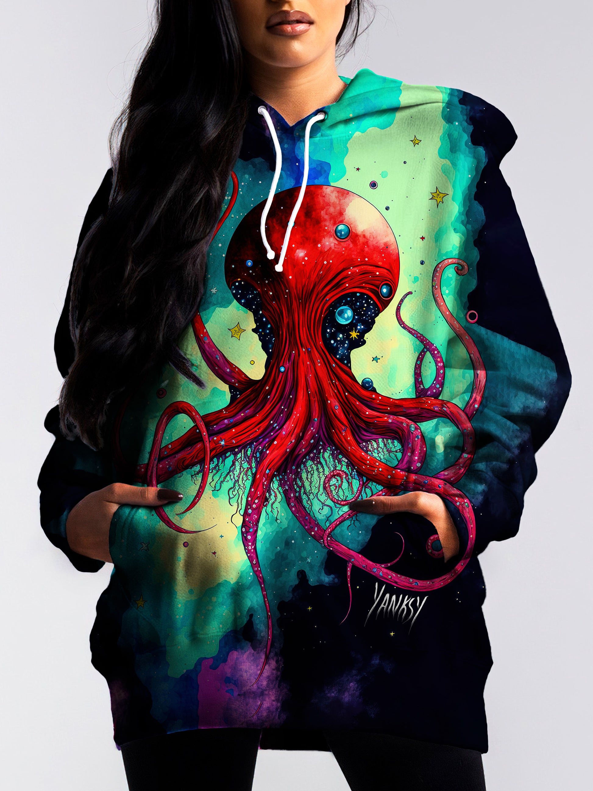 Perfect for raves and festivals, this comfortable pullover hoodie will keep you feeling your best