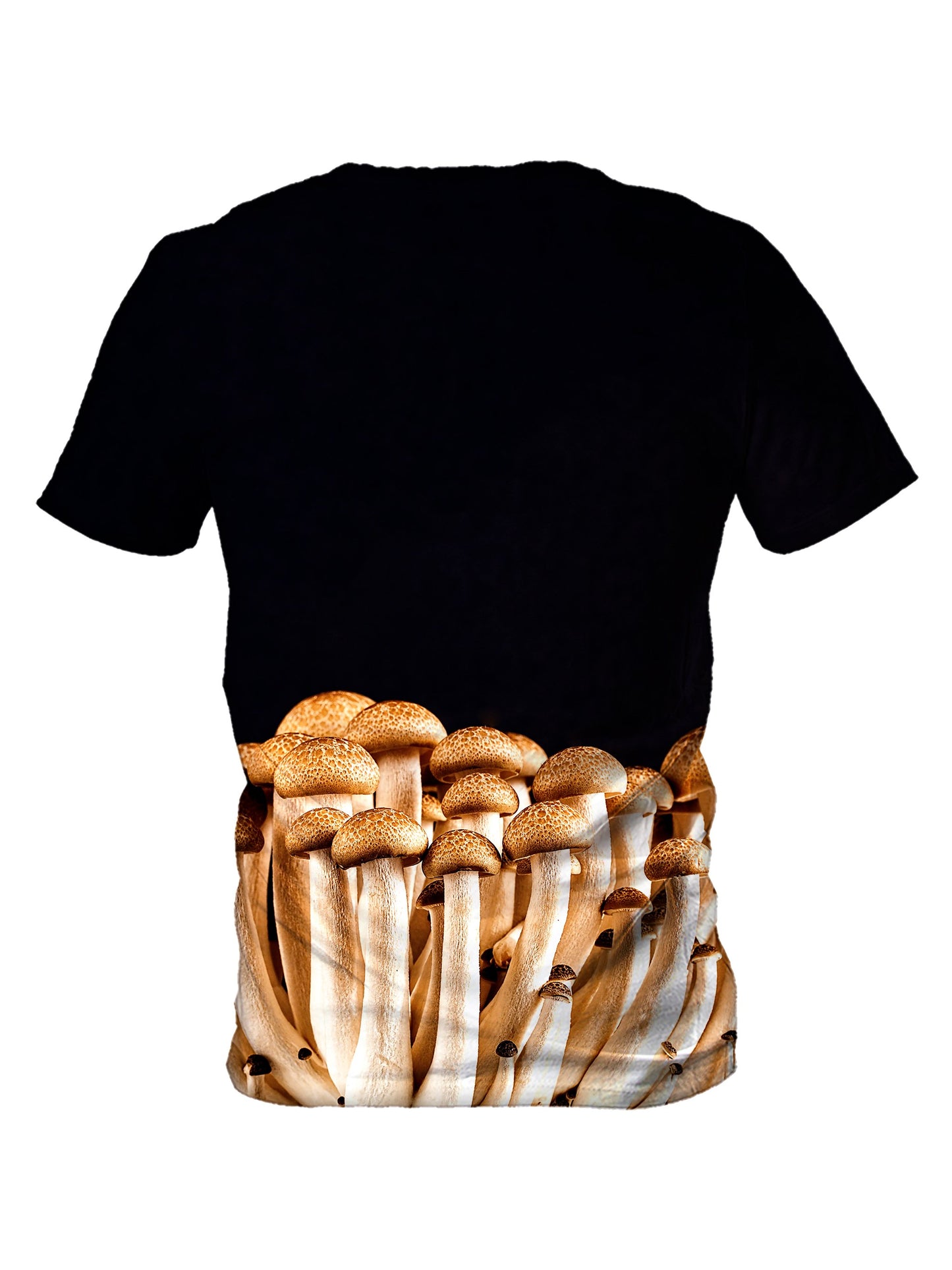 Back view of all over print psychedelic nature t shirt by Gratefully Dyed Apparel.