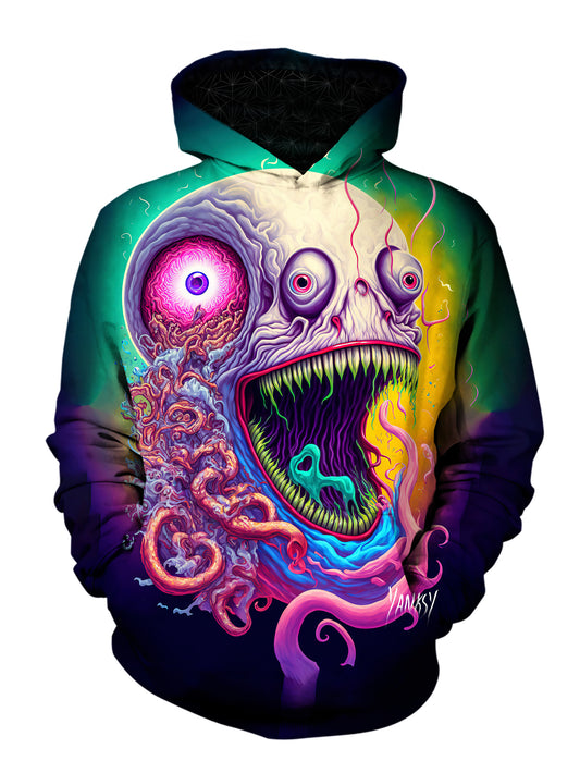 Turn heads wherever you go with this colorful and unique hoodie
