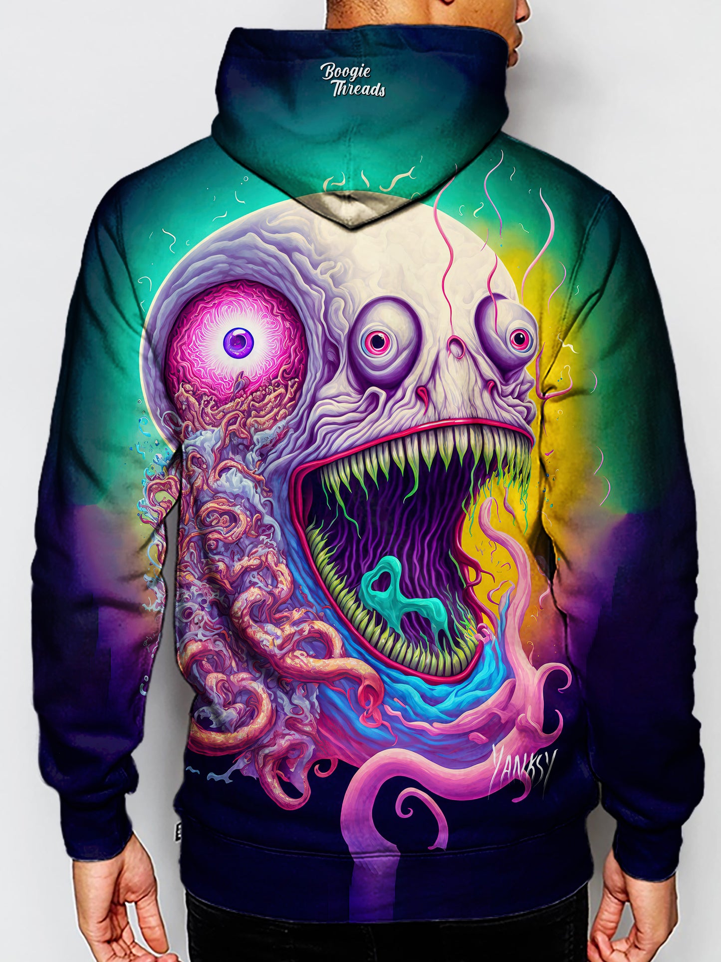 Get ready to enter a world of mesmerizing patterns and vibrant colors with this trippy hoodie