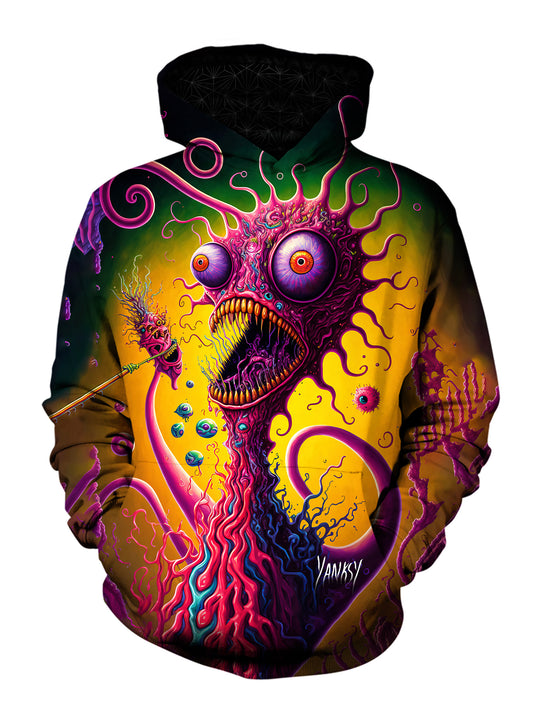 dance the night away in this ultra-comfortable pullover hoodie