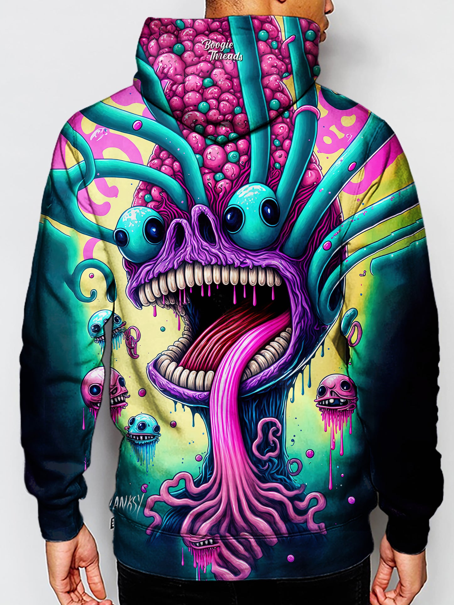 Embrace your unique style with this bright and colorful hoodie