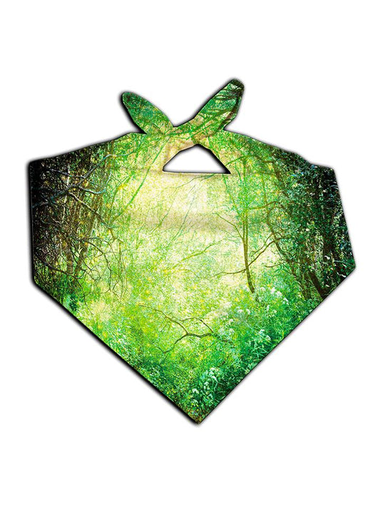 Green forest all over print bandana