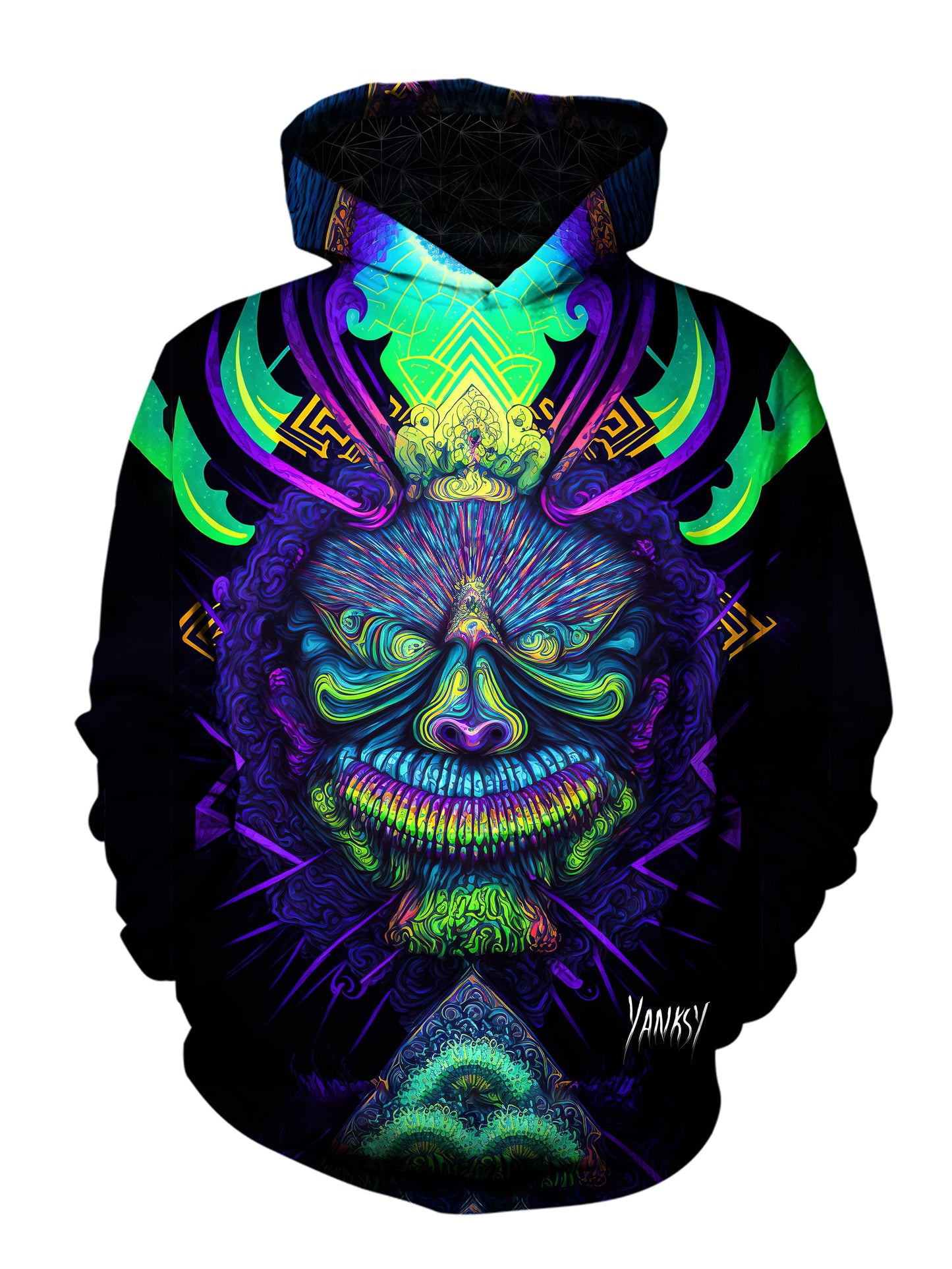 Get lost in the mesmerizing patterns of this psychedelic hoodie