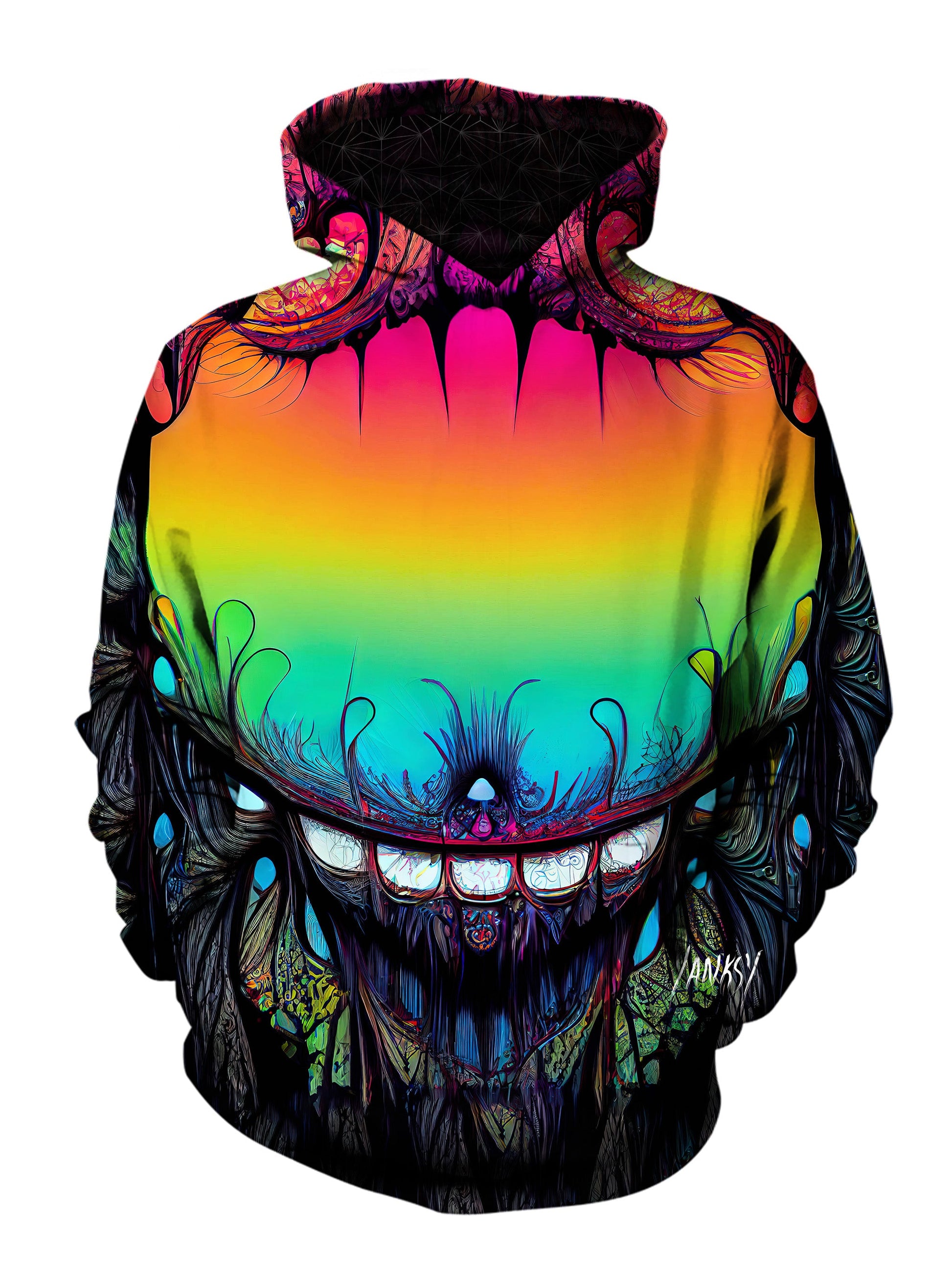 Embrace your inner artist with this one-of-a-kind trippy hoodie
