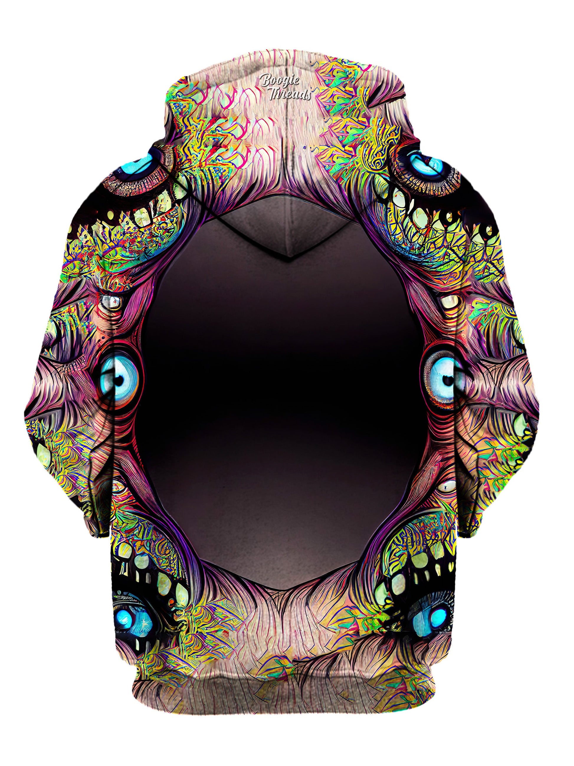 Experience ultimate comfort and style at festivals and raves with this pullover hoodie