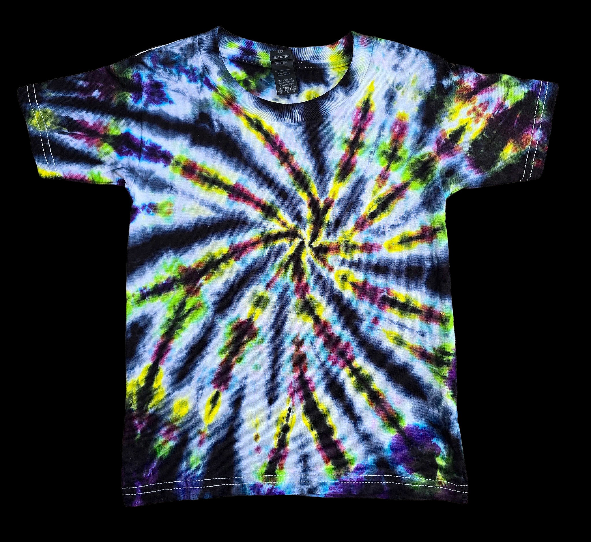 Eclipse Pinwheel - Original Handmade Tie-Dye Kids Tee