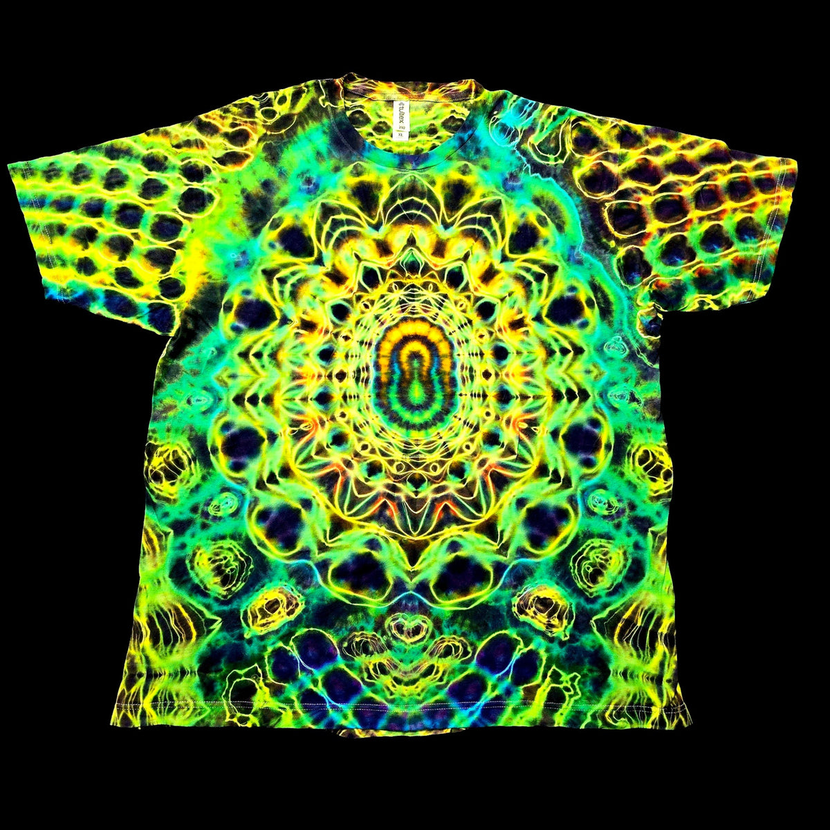 Emerald Vortex - Original Handmade Tie-Dye Tee