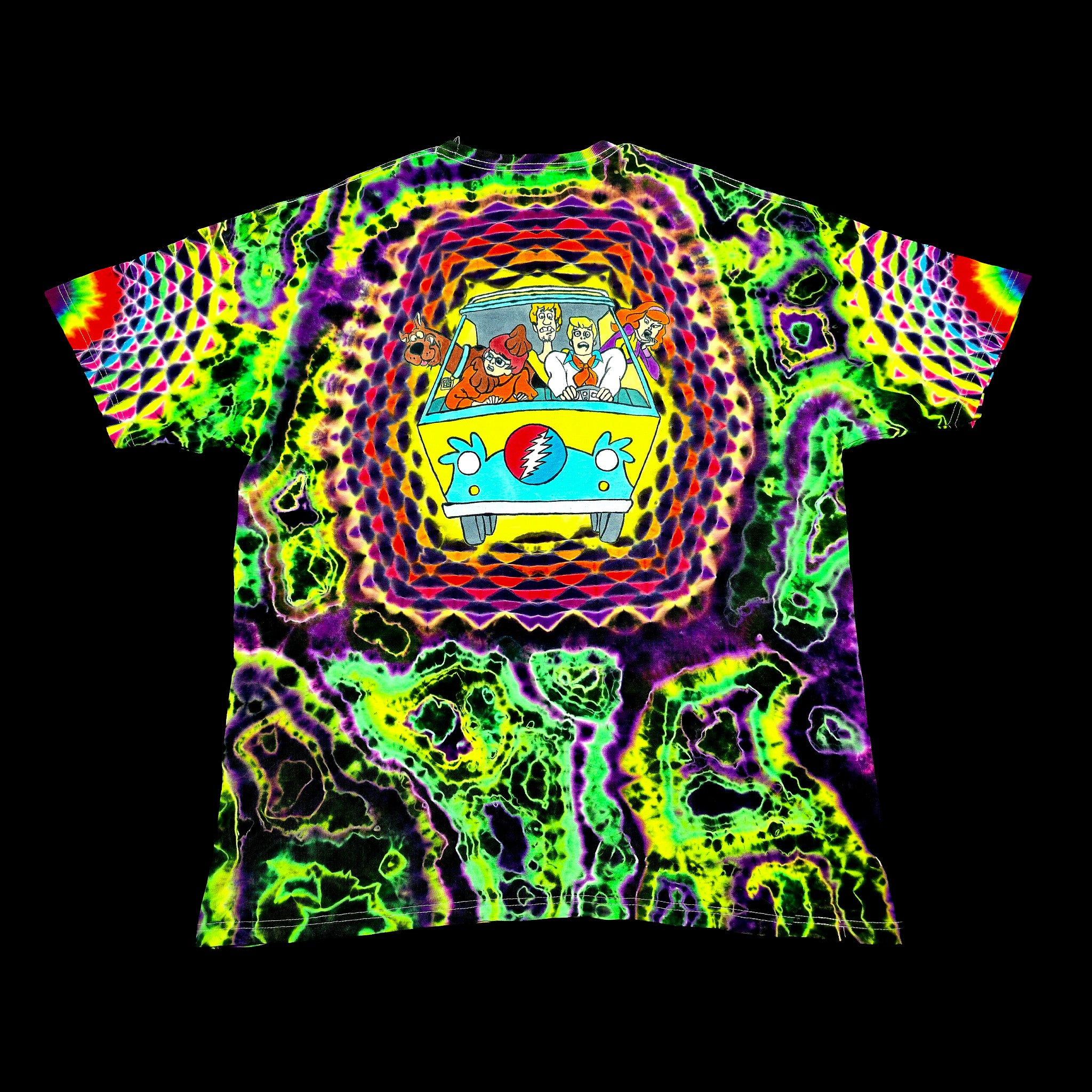 Scooby Doo Mystery Machine Combo - Original Handmade Tie-Dye Tee