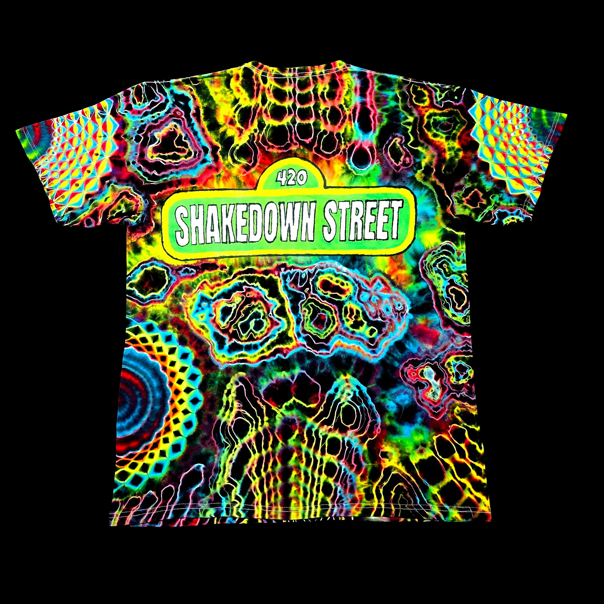 Shakedown Elmo Sesame Street - Original Handmade Tie-Dye Tee