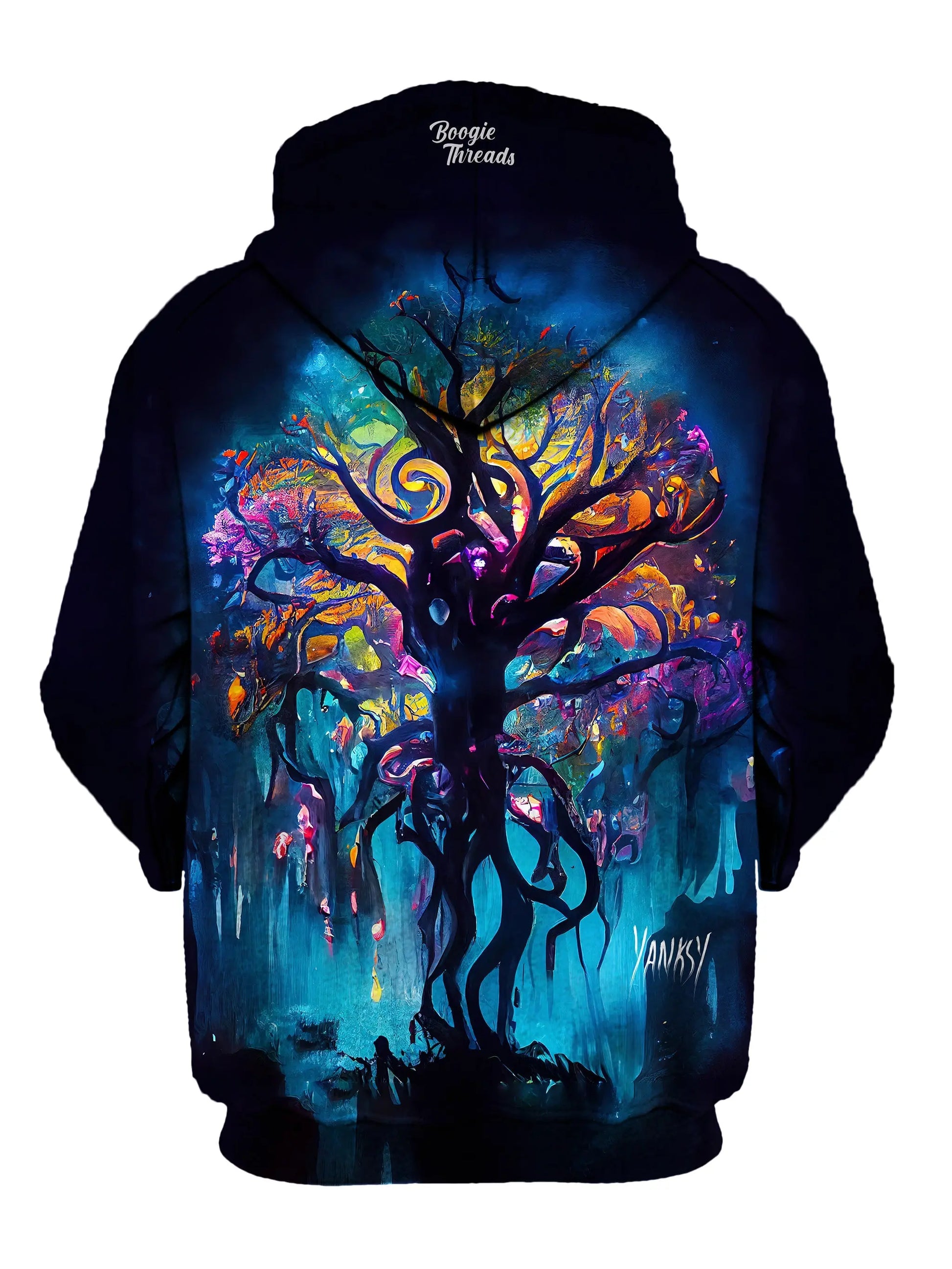 Get ready to make a splash with this mesmerizing sublimation pullover hoodie