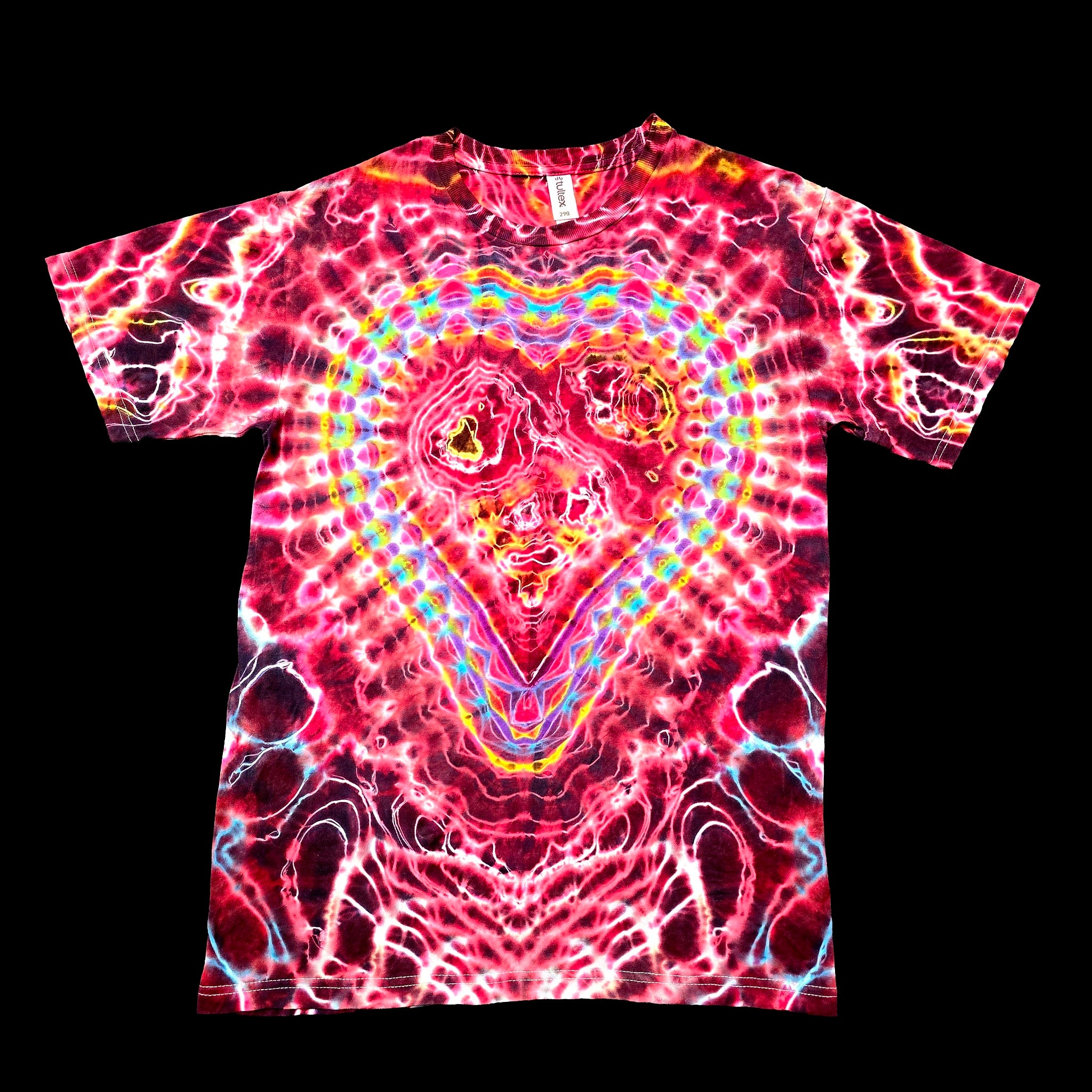 Crimson Heart - Original Handmade Tie-Dye Tee