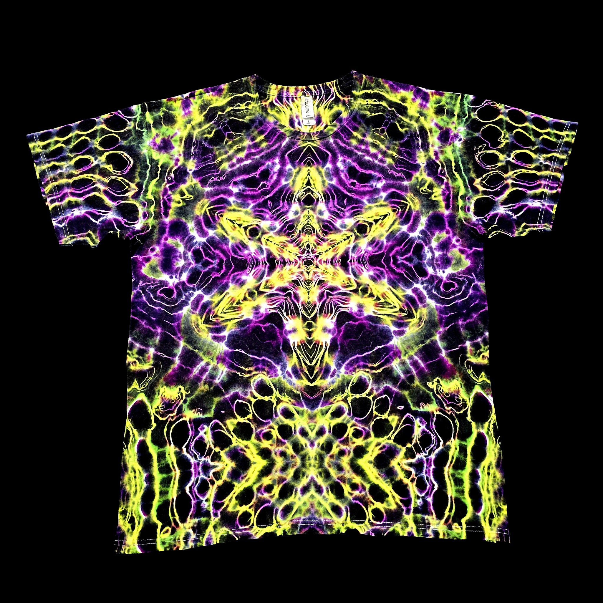 Neon Cathedral - Original Handmade Tie-Dye Tee