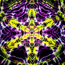 Close-up of central Hyper Fractal pattern with neon yellow and purple dye detail