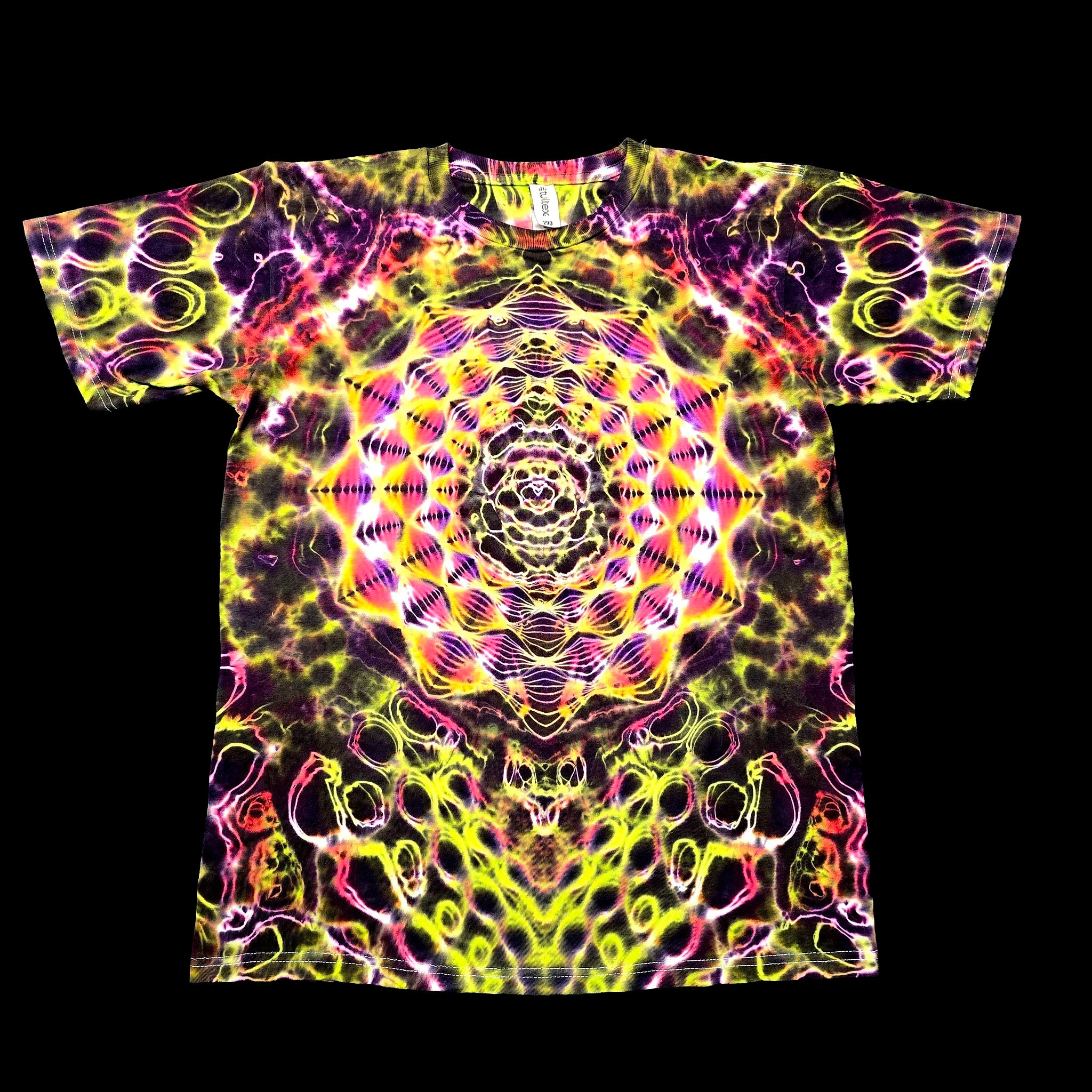 Solar Pulse Veil - Original Handmade Psychedelic Tie-Dye Tee