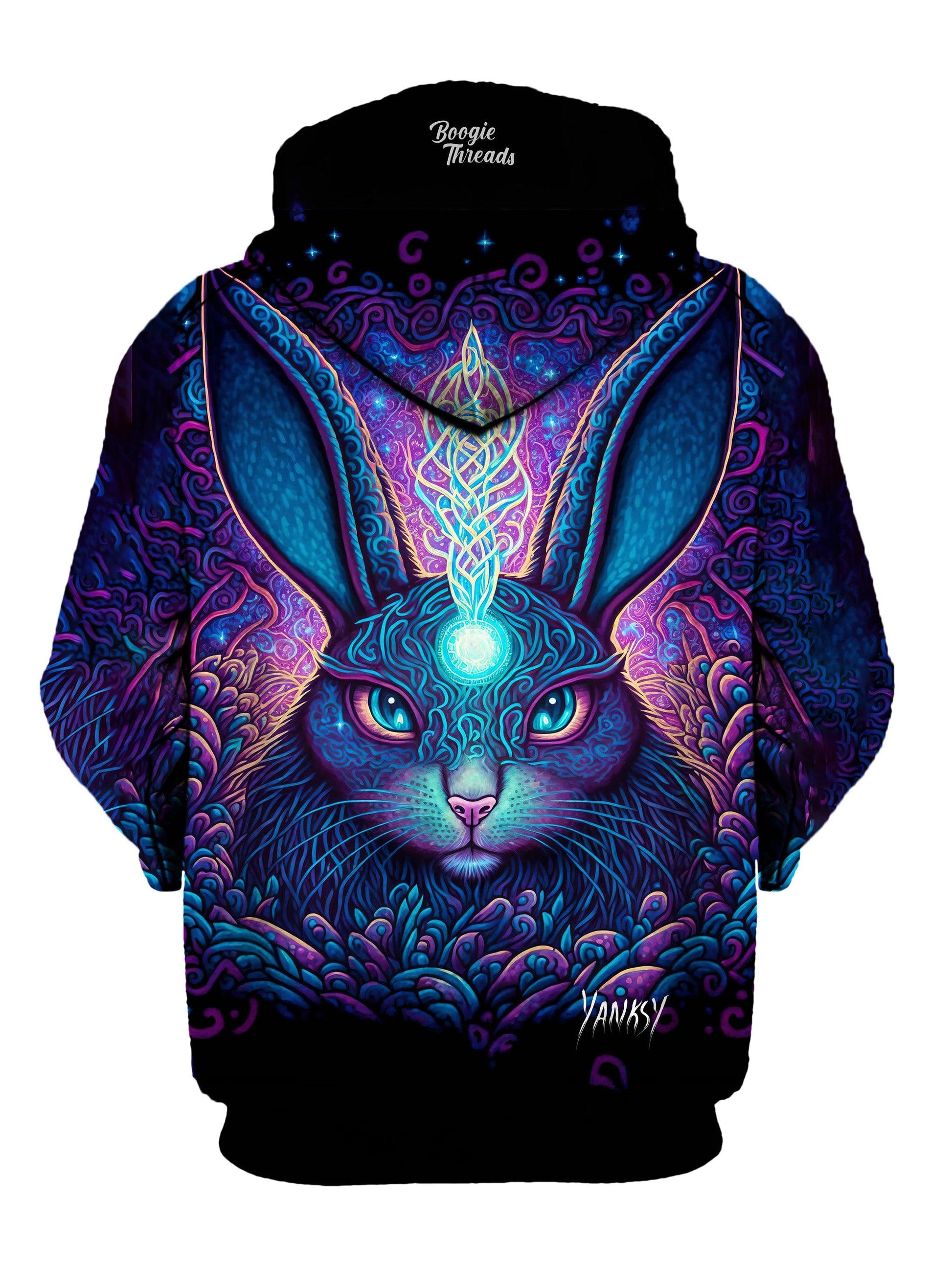 Stay comfortable and stylish all day and night at festivals and raves with this pullover hoodie