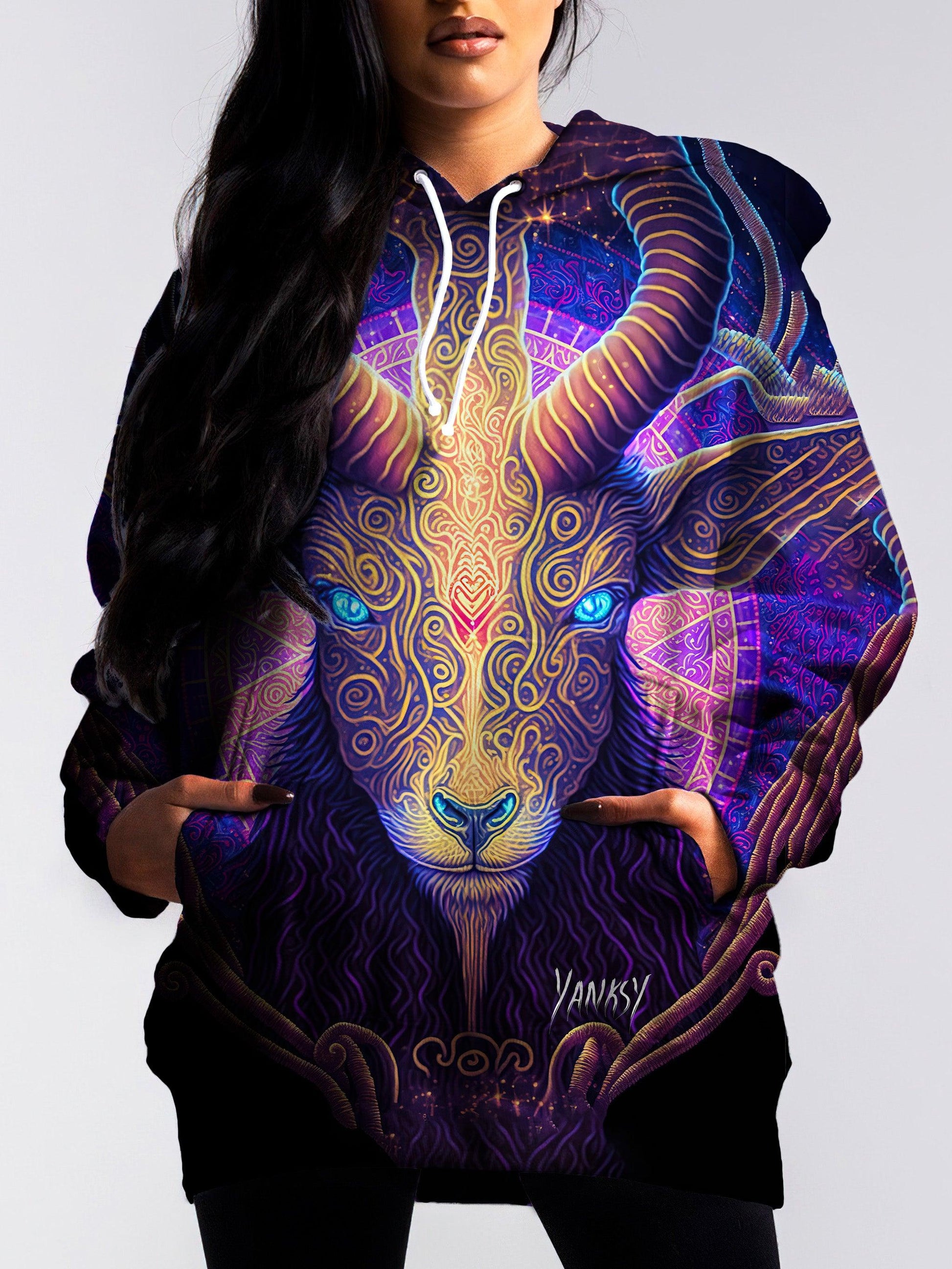 Turn heads wherever you go with this mesmerizing trippy pullover hoodie