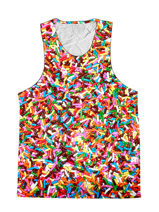 Sprinkles Rainbow Birthday Foodie Premium Tank Top - Boogie Threads