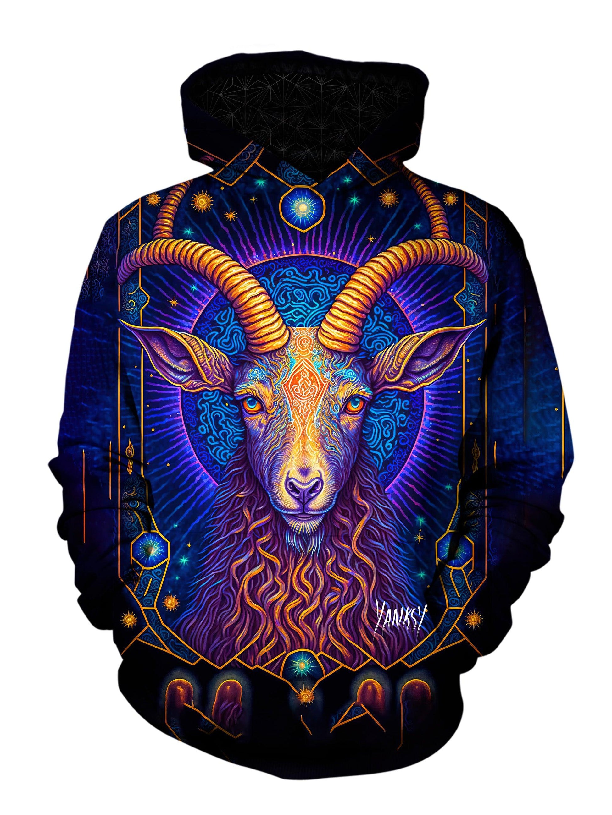 Get lost in the mesmerizing patterns of this psychedelic hoodie