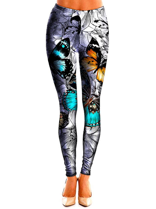 All Around Butterfly Leggings Front View