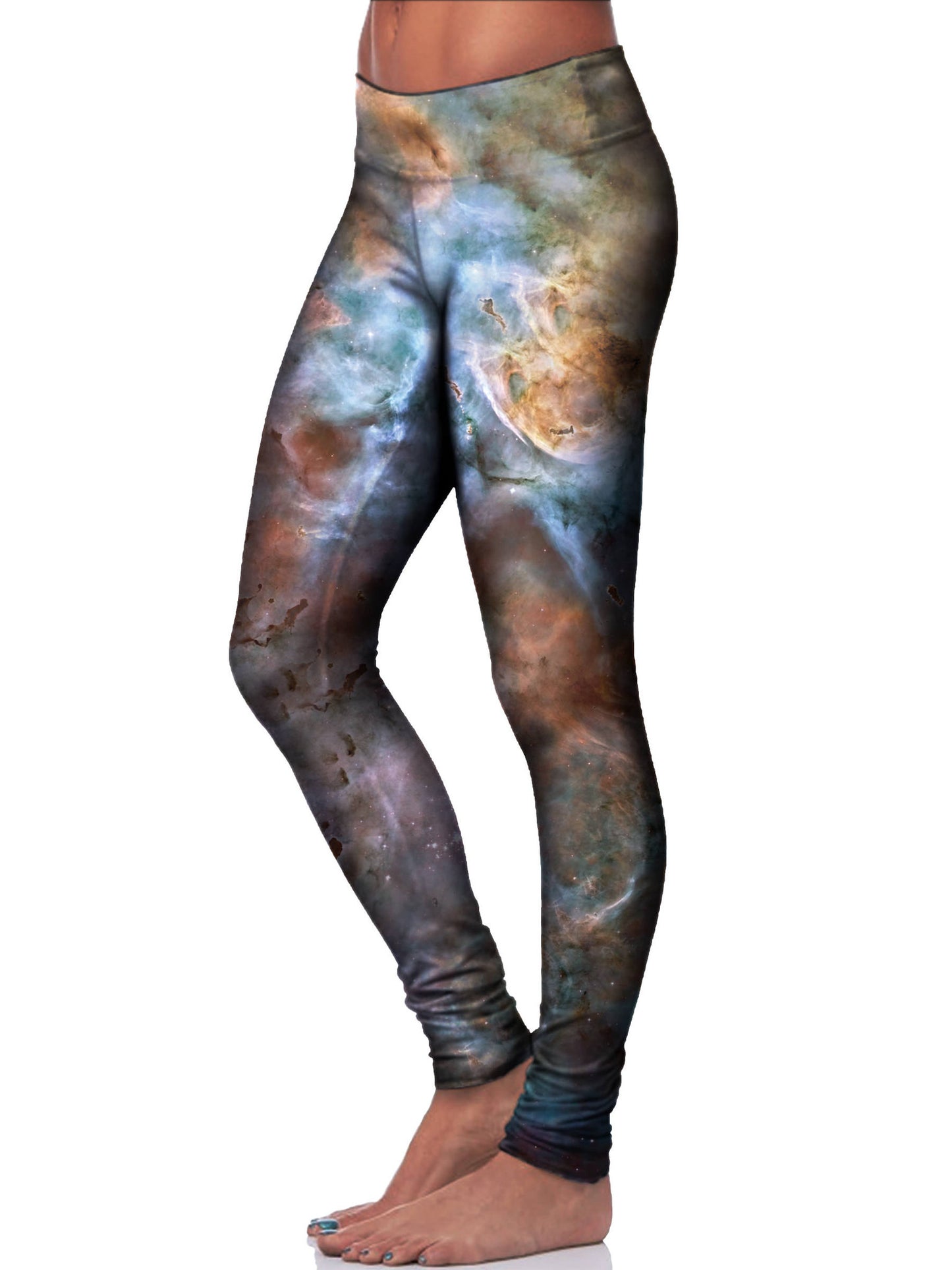 Abstracted Nebula Space Leggings - GratefullyDyed - 2