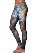 Abstracted Nebula Space Leggings - GratefullyDyed - 2