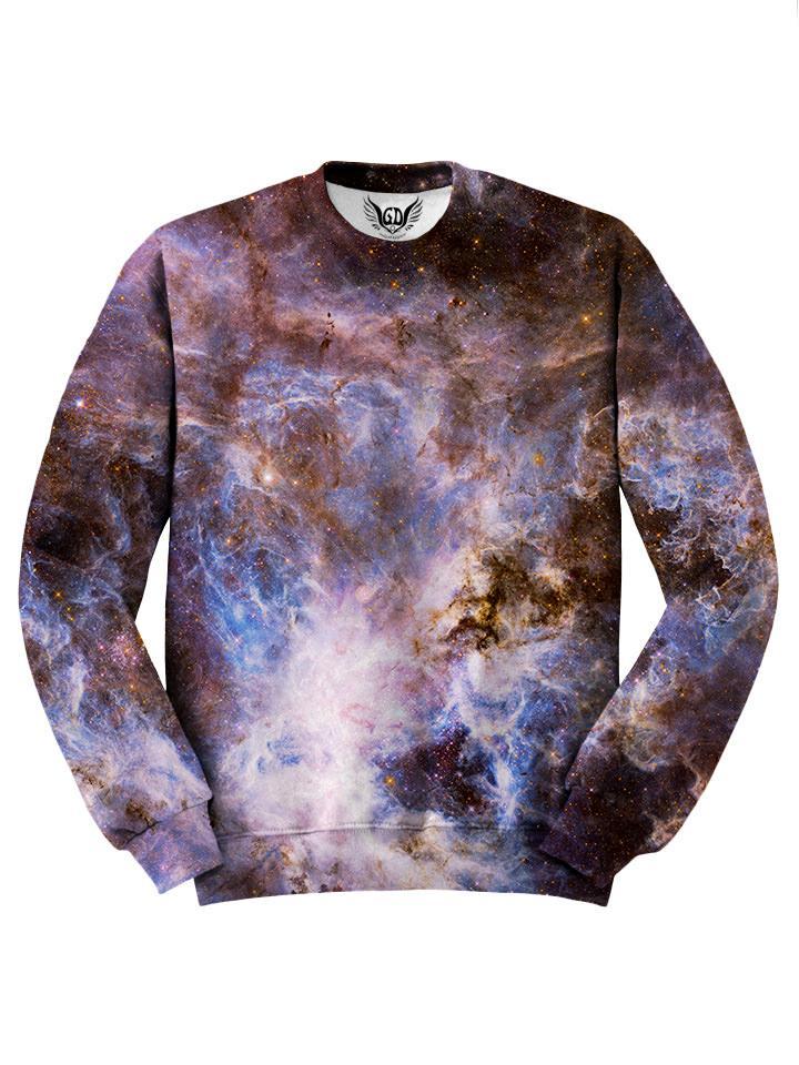 Brown Marble Galaxy Sweater Front View
