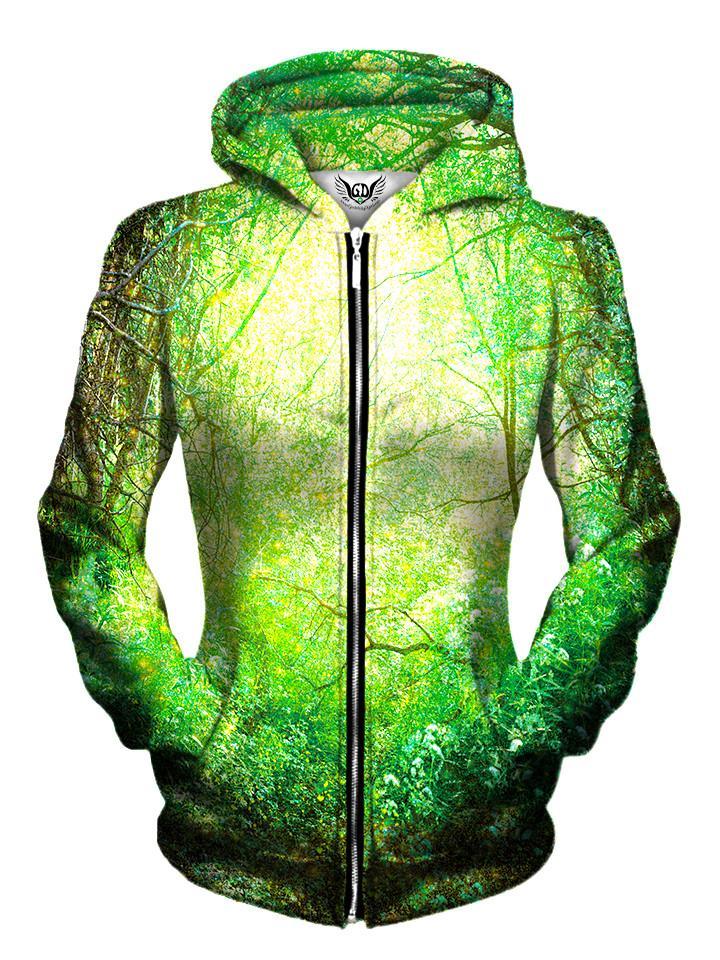 Beautiful Bright Green Womens Zip Up