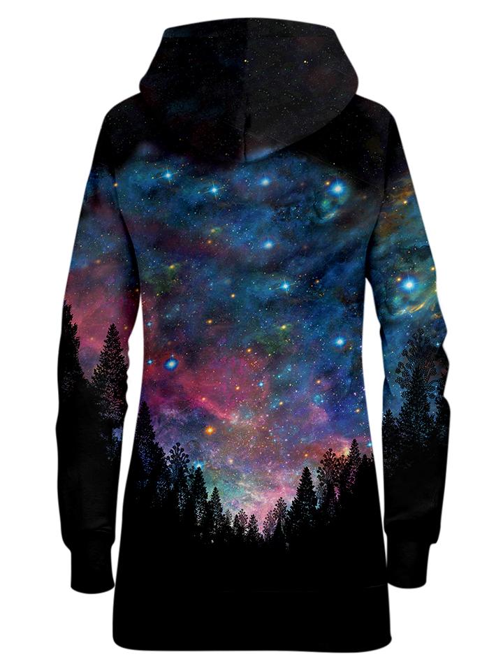 Space Hoodie Dress All Over Print Back View
