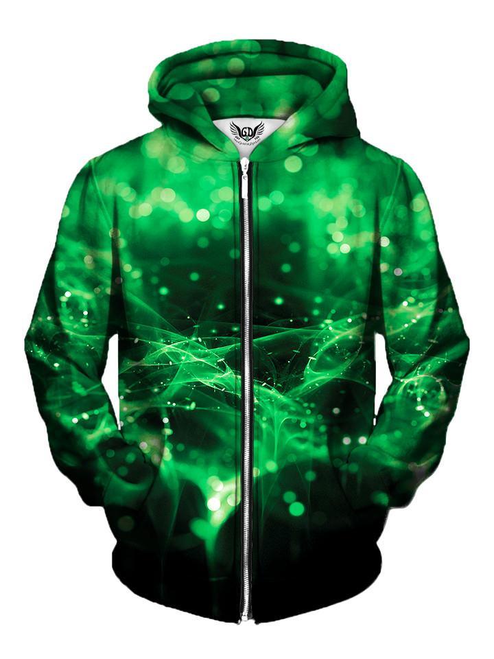 Green Spirits Zip-Up Hoodie