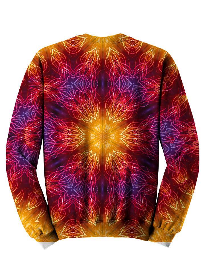 All Over Fire Red Mandala Sweater Back