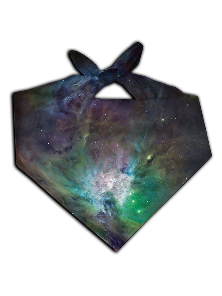 Galactic Green Galaxy Printed Bandana
