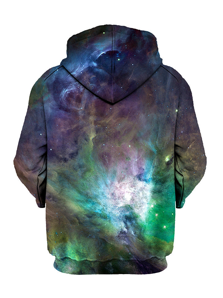 Galactic Green Galaxy Pullover Hoodie