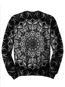 Beautiful Black And White Mandala Sweater Back View
