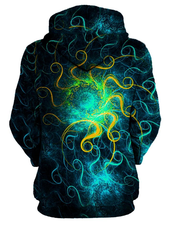 Trippy Beautiful Space Swirls Pullover Hoodie Womens Back View